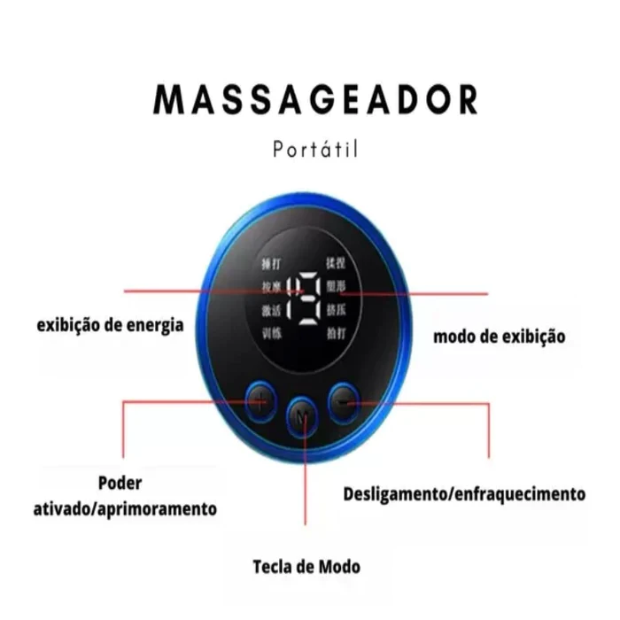 Massageador Eletroterapia Para a Cervical - Alivia Dor Muscular- ENVIO IMEDIATO