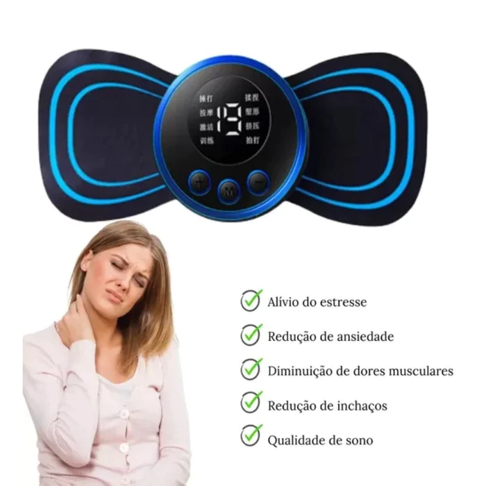 Massageador Eletroterapia Para a Cervical - Alivia Dor Muscular- ENVIO IMEDIATO