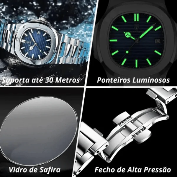 Relógio Poetahgar Masculino - Com brinde exclusivo🔥