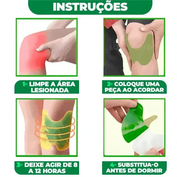 KneeLive™ - Adesivo para Dor e Alívio