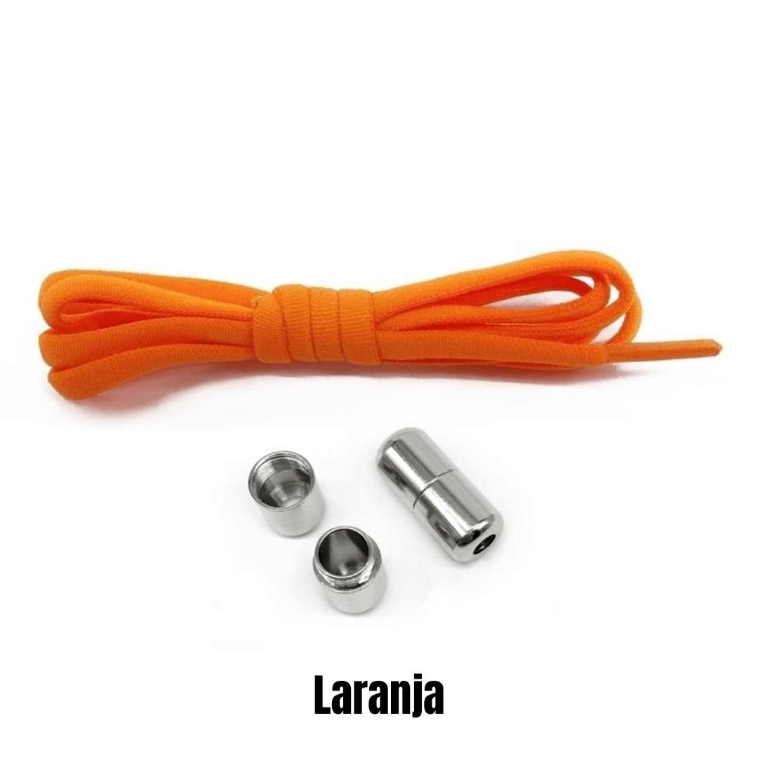 Cadarço Elástico - CLOSE METAL - Cadarço com fechadura de Metal - Produtosmais_Brasil
