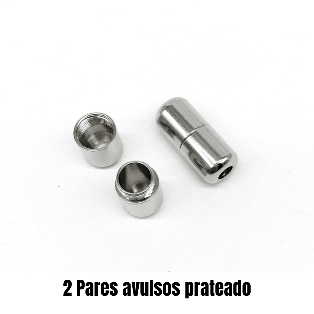 Cadarço Elástico - CLOSE METAL - Cadarço com fechadura de Metal - Produtosmais_Brasil