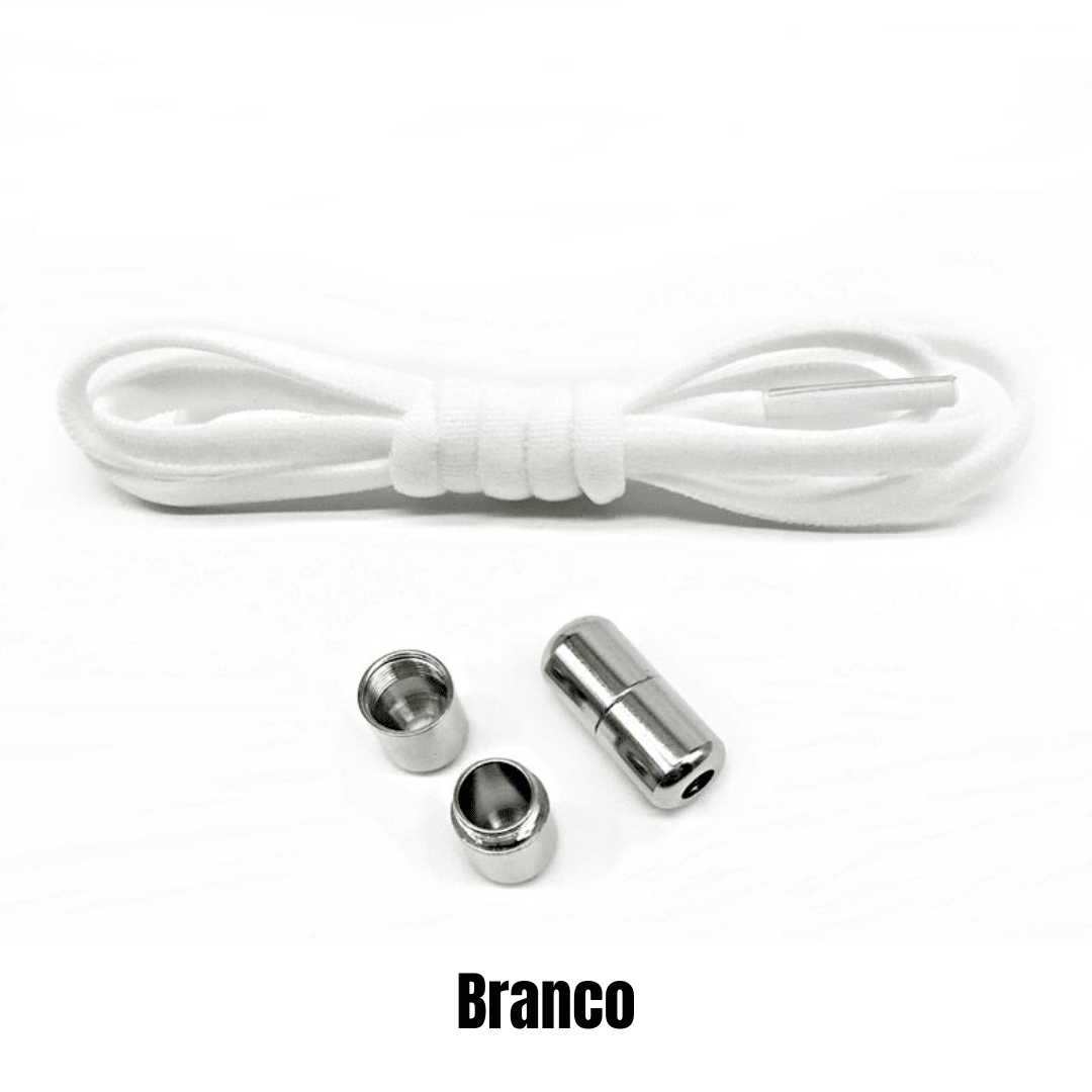 Cadarço Elástico - CLOSE METAL - Cadarço com fechadura de Metal - Produtosmais_Brasil