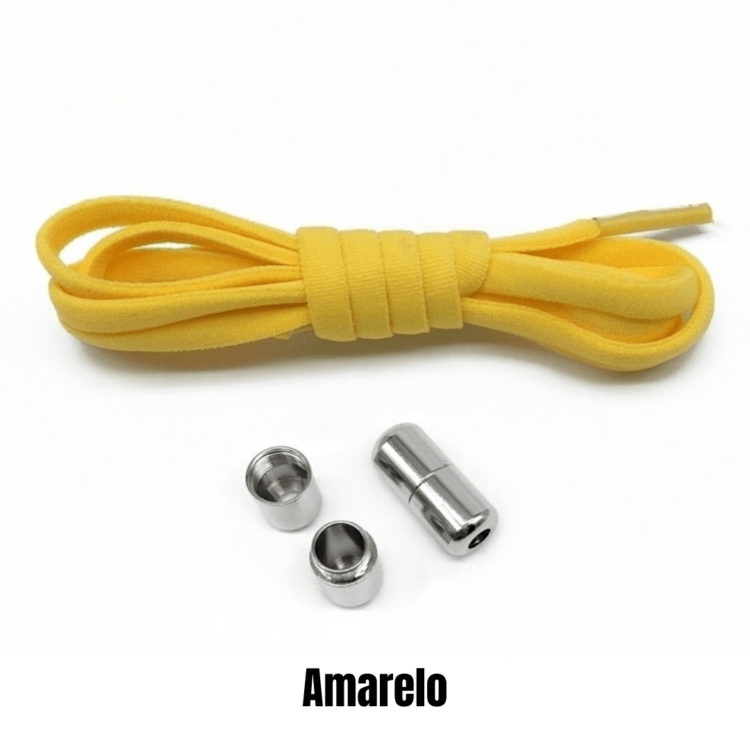 Cadarço Elástico - CLOSE METAL - Cadarço com fechadura de Metal - Produtosmais_Brasil