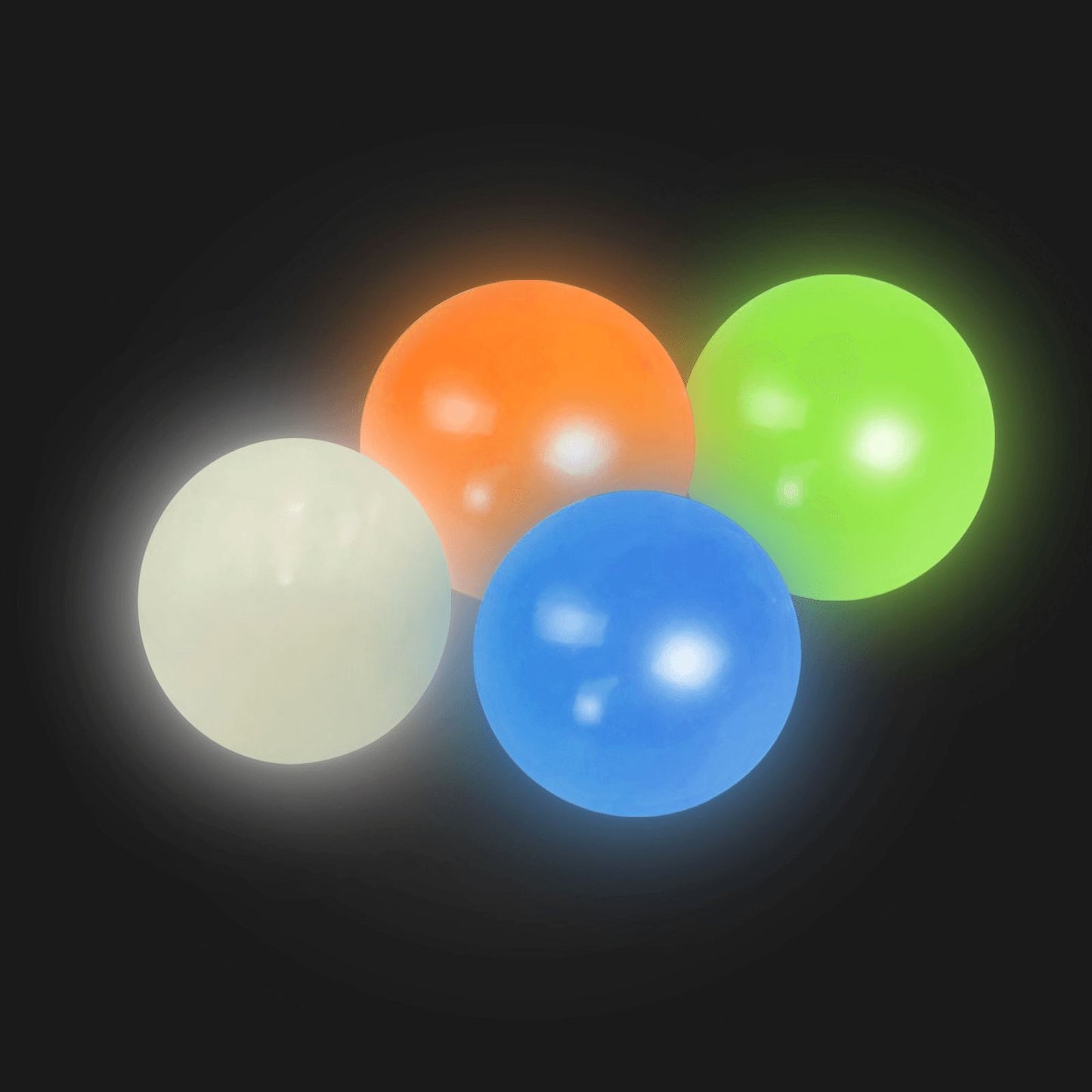 Bolinha Luminosa Globble - Anti Stress Brinquedos Produtosmais_Brasil 4 pcs