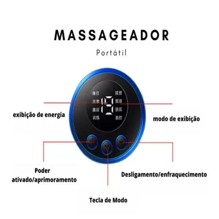 Massageador Eletroterapia Para a Cervical - Alivia Dor Muscular-  ENVIO IMEDIATO