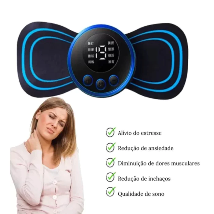 Massageador Eletroterapia Para a Cervical - Alivia Dor Muscular-  ENVIO IMEDIATO