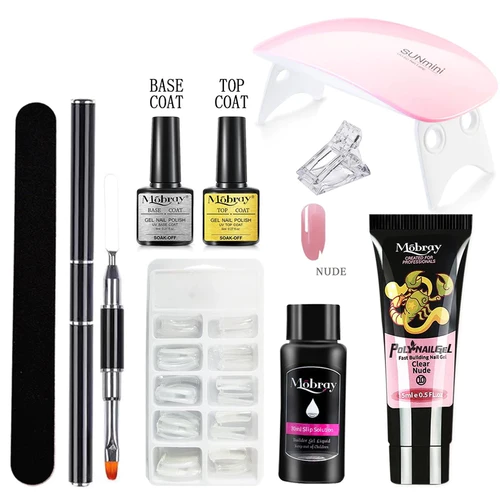 Kit de Alongamento Fácil de Unhas (Original) + Cabine de Luz UV (50% Off)