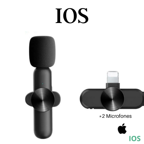Microfone de Lapela Sem Fio Para Celular Profissional