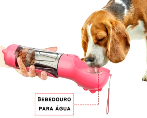 Garrafa de água para Cachorros 3 em 1