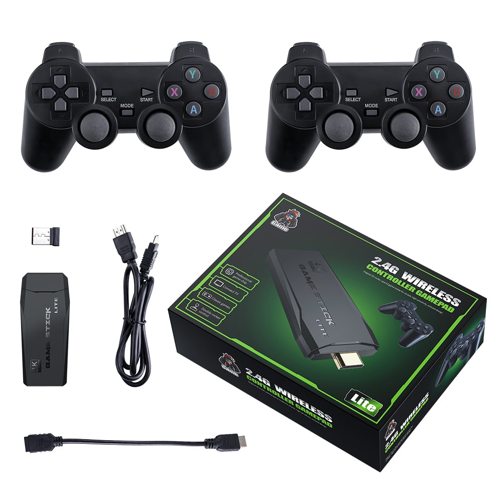 Gamer Stick Ultra 3D - Resolução 4k + Dois controles de Brinde!