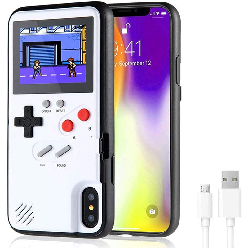 Capa de iPhone RetroCase® com MAIS DE 30 JOGOS nostálgicos + CABO USB DE BRINDE!