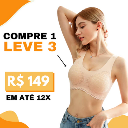 Kit Sutiã Confort Sustentação - (Compre 1 e leve 3)