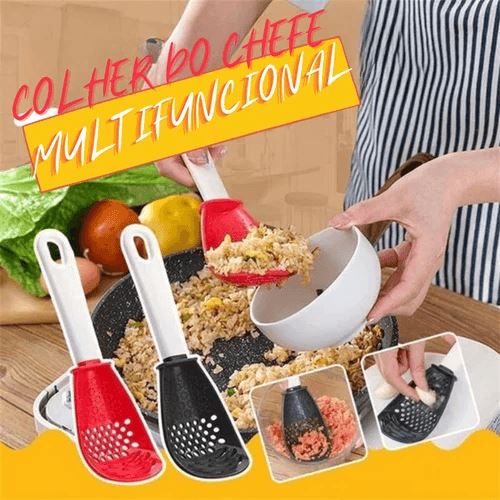 Colher Multifuncional 6 em 1 Utensílios para cozinha Produtosmais_Brasil 