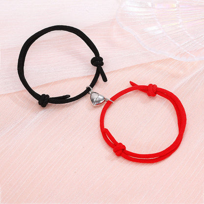 CONJUNTO DE PULSEIRAS DE AMOR MAGNÉTICO