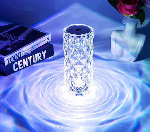 Luminária de Luxo Cristal Light 16 Cores - Sensível ao Toque