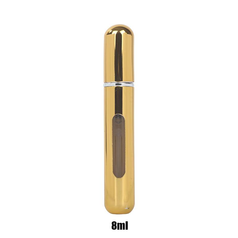 Mini Spray de Perfume - Portátil - 8ml recarregável Cosmetico Produtosmais_Brasil Dourado Brilhante 