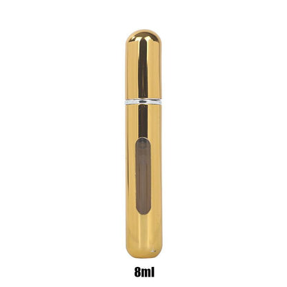 Mini Spray de Perfume - Portátil - 8ml recarregável Cosmetico Produtosmais_Brasil Dourado Brilhante 