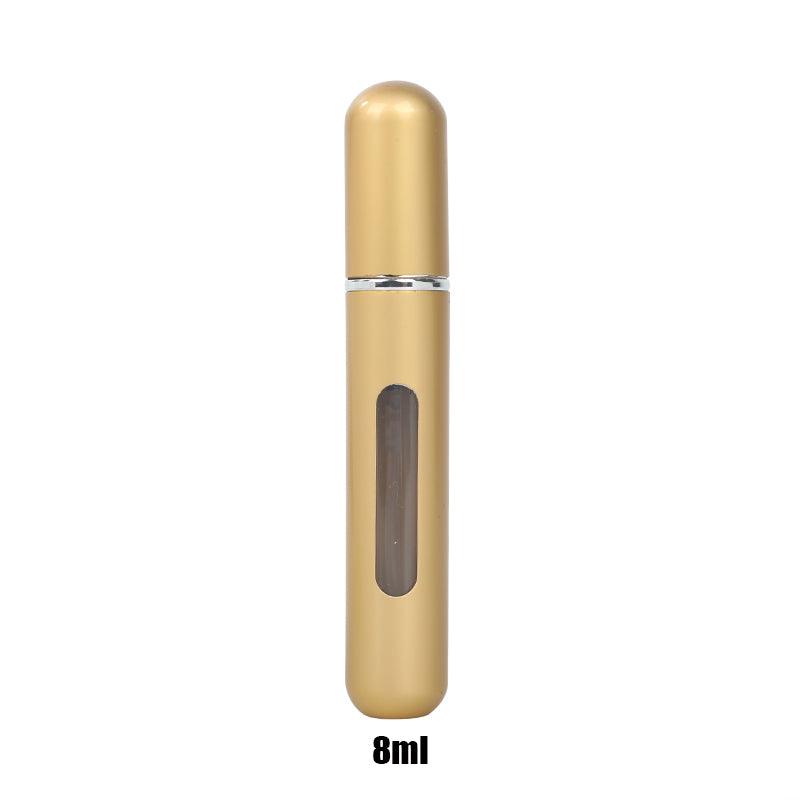 Mini Spray de Perfume - Portátil - 8ml recarregável Cosmetico Produtosmais_Brasil Dourado fosco 
