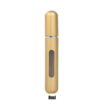 Mini Spray de Perfume - Portátil - 8ml recarregável Cosmetico Produtosmais_Brasil Dourado fosco 