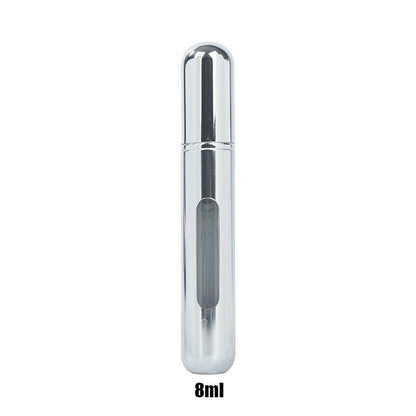 Mini Spray de Perfume - Portátil - 8ml recarregável Cosmetico Produtosmais_Brasil Prata Brilhante 