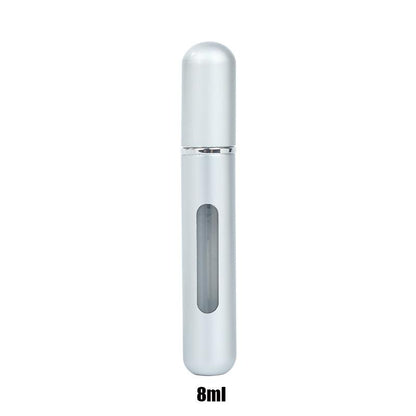 Mini Spray de Perfume - Portátil - 8ml recarregável Cosmetico Produtosmais_Brasil Prata Fosco 